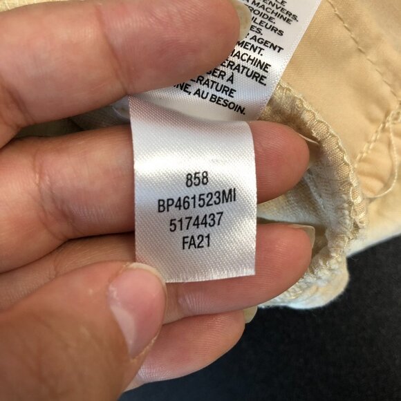 BP Nordstrom yellow corduroy mini skirt w/ pockets and front slit high waist XS - Picture 10 of 12